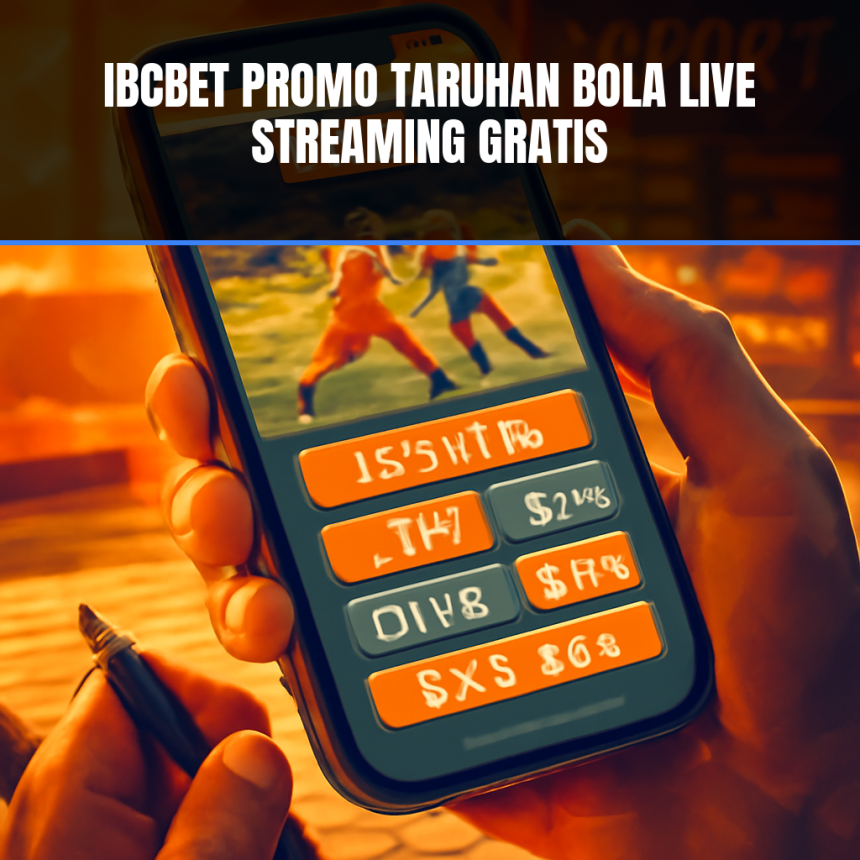 Ibcbet promo taruhan bola live streaming